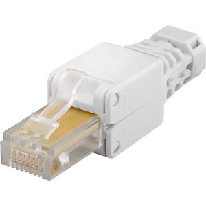 UTP CAT5e Toolless RJ45 Connector - voor stugge en soepele kern