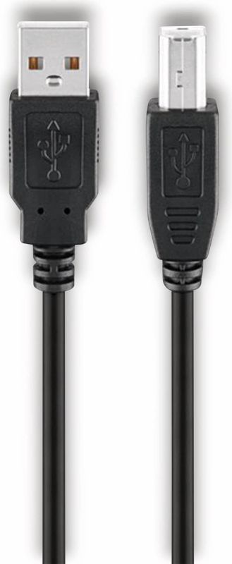 GOOBAY USB 2.0 Hi-Speed Kabel 68900, A/B, 1,8 m, schwarz