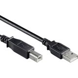 Kabel - USB-A naar USB-B - Zwart - Standaard - USB2.0