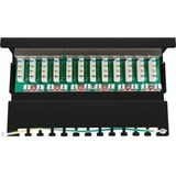 Patchpaneel - Cat6 S/FTP - 12 Poorten - Grijs