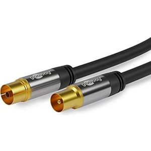 Goobay 70384 coax-kabel 5 meter Zwart