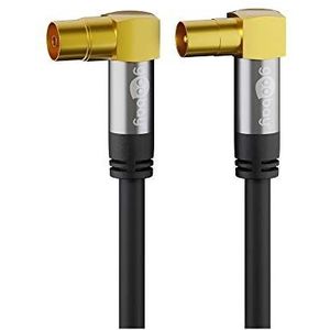 Goobay 70461 coax-kabel 2 meter Zwart