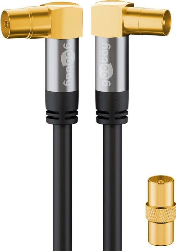 Goobay TV-antennekabel (135 DB - 4x Afgeschermd