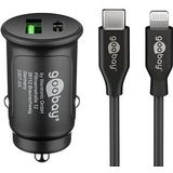 goobay Kfz-Ladeadapter schwarz, 27 Watt