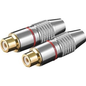 Goobay 72301 cinch-koppeling met metalen uitvoering