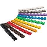 Goobay markeerclips (0-9) voor kabels - 3,8 - 5,9 mm - 100 stuks / diverse kleuren