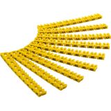 Goobay markeerclips (A-B-C) voor kabels - 2,8 - 4,6 mm - 90 stuks / geel
