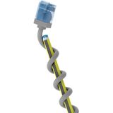 Goobay - Ultraflexibles cat 6A Patchkabel, slim, u/utp, grau, extrakurze Stecker, reiner Kupferleiter (cu), lszh, TPE-Mantel, awg 32. Kabellänge 3 m