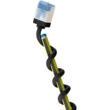 Goobay - Ultraflexibles cat 6A Patchkabel, slim, u/ftp, schwarz, extrakurze Stecker, reiner Kupferleiter (cu), lszh, TPE-Mantel, awg 32. Kabellänge