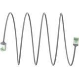 Ultraflexibles cat 8.1 Patchkabel, slim, u/ftp, grau, extrakurze Stecker, 99,9 % sauerstofffreier Kupferleiter (ofc), lszh, TPE-Mantel, awg 32.