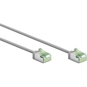 FTP CAT8.1 Slimline 40 Gigabit Netwerkkabel - CU - Ultraflex - 0,5 meter - Grijs