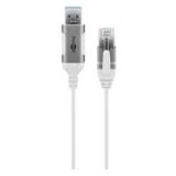 Goobay Ethernetkabel USB-A 3.0 naar RJ45, Slim, 15 m (USB 3.0, RJ45/LAN (1x)), Netwerkadapter, Wit