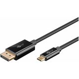 GOOBAY USB3.1 Adapterkabel 75706 USB-C/Displayport 3,0m schwarz