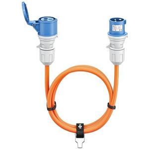 Stroomkabel - Oranje - Rubber-Neopreen - Voor Camping en Maritiem Gebruik