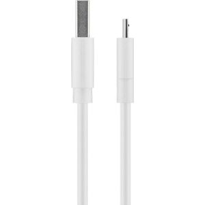 Goobay 77527 Micro USB snellaad- en synchronisatiekabel voor Android-apparaten, wit