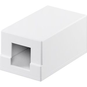 Uitvoerdoos | voor 1 Keystone module | wit