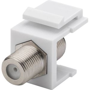 Keystone - Module F (v) - Wit - 16,3 mm Breed - 75 Ohm