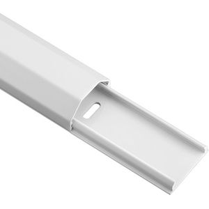 Goobay aluminium kabelgoot - 110 x 3,3 cm / wit