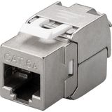 Goobay CAT 6A KeyStone RJ45 Jack, STP afgeschermd, 500MHz, slanke lijn (Keystone module), Netwerk accessoires