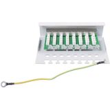 Patch Panel - 1U - 8 Poorten - Afgeschermd - CAT6