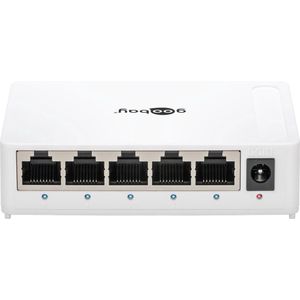 Goobay Gigabit Ethernet Switch met 5 poorten / wit