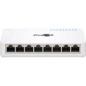 Goobay Gigabit Ethernet Switch met 8 poorten / wit