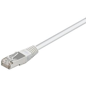 goobay 93494 CAT 5e Verbindungskabel, F/UTP, Weiß, 2 m Länge