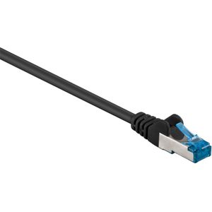 S/FTP CAT6a 10 Gigabit netwerkkabel / zwart - LSZH - 1 meter