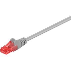 Cat 6 Patchkabel, u/utp, grau, Kupferleiter (cu), halogenfreier Kabelmantel (lszh). Kabellänge 20 m