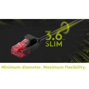 U/UTP CAT6 Gigabit slimline netwerkkabel / grijs - 7,5 meter
