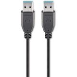 GOOBAY USB 3.0 Super-Speed Anschlusskabel A/A 93928, 1,8 m, schwarz