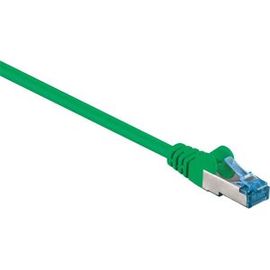 S/FTP CAT6a 10 Gigabit netwerkkabel / groen - LSZH - 15 meter