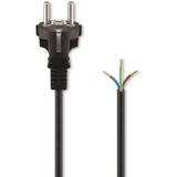 GOOBAY Schutzkontaktkabel NK 116 S-200, 2 m, schwarz