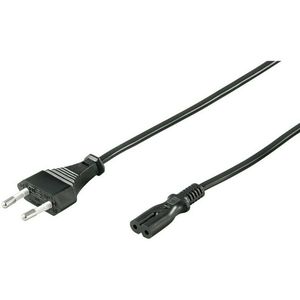 Verlengkabel eurostekker, 1 tot 4 euro verlenging 0,3 m korte netkabel, 4-in-1 stroomkabel type C-stekker, 0,75 mm² max. 2,5 A/250 V voor TV computer monitor beamer lamp huishoudelijke apparaten, wit