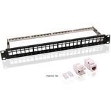CAT6 - Keystone Patch Panel Set - Kabelverbinder - Inclusief 24x UTP Keystones