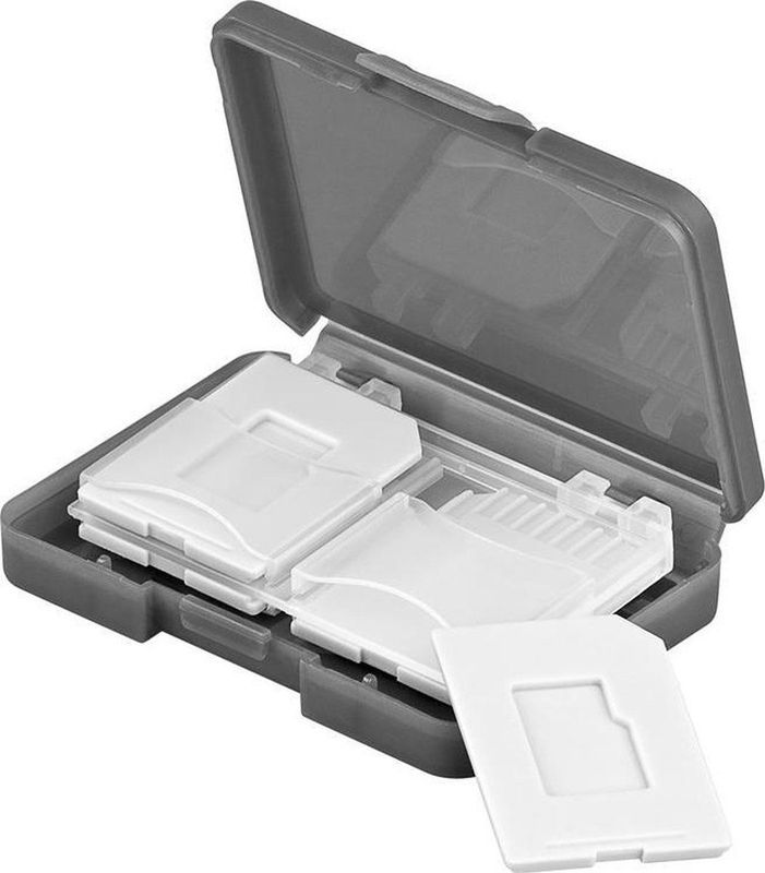 Opbergbox - Voor 4 SD Kaarten - Transparant - Compact