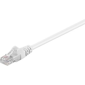 Goobay 95564 CAT 5e U/UTP patchkabel, wit, CCA kopermengsel