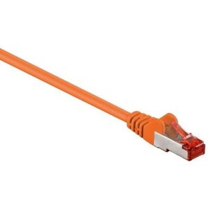S/FTP CAT6 Gigabit netwerkkabel / oranje - LSZH - 25 meter