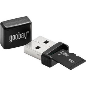 Goobay - microSD/SDHC/SDXC USB 2.0 - Geheugenkaartlezer - Zwart - USB 2.0