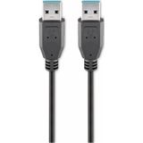GOOBAY USB 3.0 Super-Speed Anschlusskabel, A/A, 95717, 1 m, schwarz