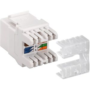 Goobay KeyStone Cat6 UTP LSA netwerksplitter, wit