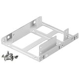 2x 2,5'' HDD/SSD naar 3,5'' slot montage frame / zilver