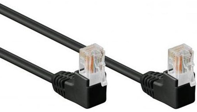 U-UTP Cat 5e - 0,25 Meter - Schwarz - Goobay