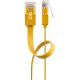 CAT 6A Flach-Patchkabel, U UTP, gelb