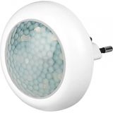 Goobay 96501 LED-nachtlampje met bewegingssensor, stopcontactlamp voor binnen, 120°, PIR-sensor, 5 m bereik, stopcontactlamp, bewegingslamp, stopcontact, wit, 1 stuk