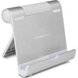 TERRATEC iTab S Zilver, Smartphone & Tablet Multihoekstandaard van aluminium, voor iPhone, iPad, Samsung Galaxy, Google Nexus en andere, instelbare kijkhoek