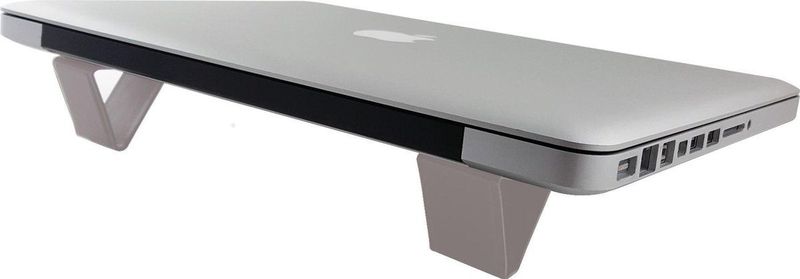 Terratec - Flip Stand - Notebookstandaard - Grijs - Opvouwbaar Ontwerp