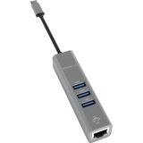 Terratec Connect C2 - USB-C Gigabit Ethernet Adapter - 3 Poort USB 3.0