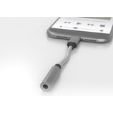 Terratec 284535 2.0 adapter [1x USB-C stekker-1x jack 3,5 mm] Connect C50, zilver/zwart