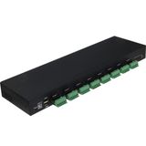 RealPower 284515 19 inch Inhouwverdeler 1 HE Zwart